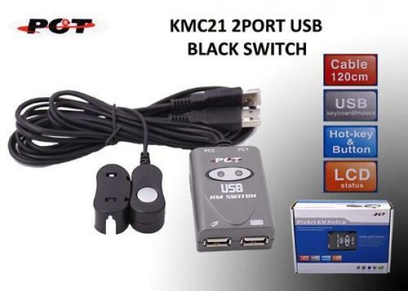 Pct KMC21 2Port Usb Switch ürün görseli 1