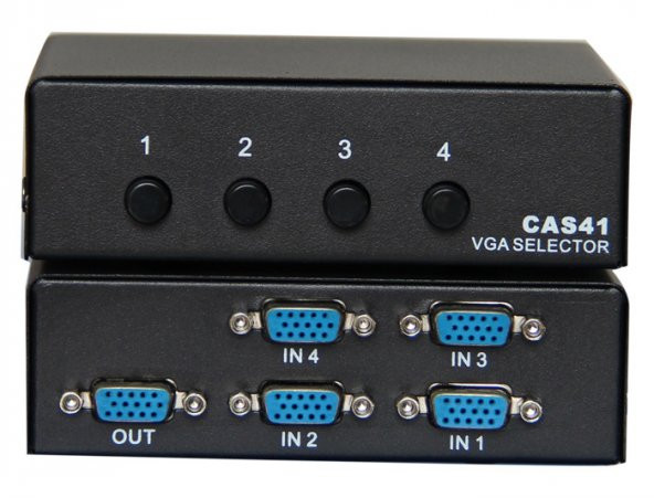 Vcom DD174 4-1 Port Manuel 350MHz Metal Vga Switch ürün görseli 1