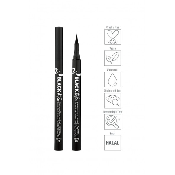 Black Styler Waterproof Eyeliner - Resim 3