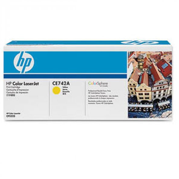 HP 307A Yellow Sarı 7.300 Sayfa Toner CE742A ürün görseli 1