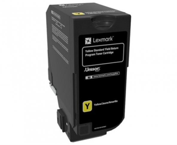 Lexmark 74C5SY0 7.000 Sayfa Yellow Sarı Toner CS720-725 CX725 ürün görseli 1