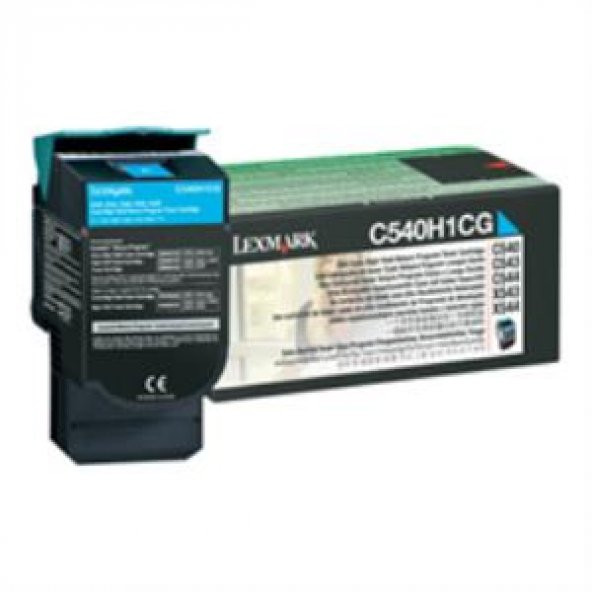 Lexmark C540H1CG 2.000 Sayfa Cyan Mavi Toner C540-543-544 X543-544-546-548 ürün görseli 1