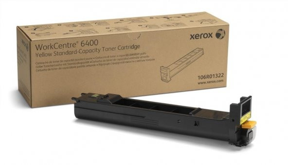 Xerox 106R01322 WorkCentre 6400 Standart Kapasite Yellow Sarı Toner 8.000 Sayfa ürün görseli 1