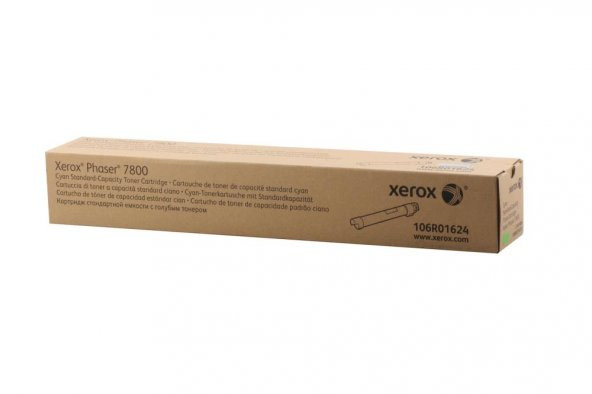 Xerox 106R01624 Phaser 7800 Standart Kapasite Cyan Mavi Toner 6.000 Sayfa ürün görseli 1