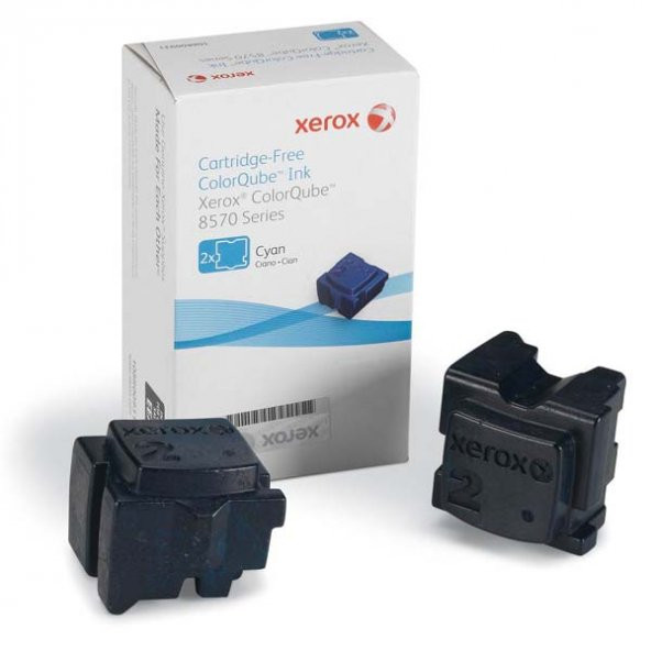 Xerox 108R00936 Phaser 8570-8580 Solid Ink Cyan Mavi 2 Stick ürün görseli 1