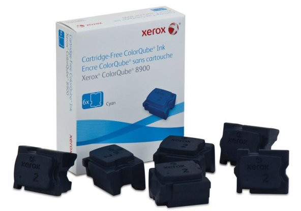 Xerox 108R01022 ColorQube 8900 Genuine Solid Ink Cyan Mavi 6 Stick ürün görseli 1