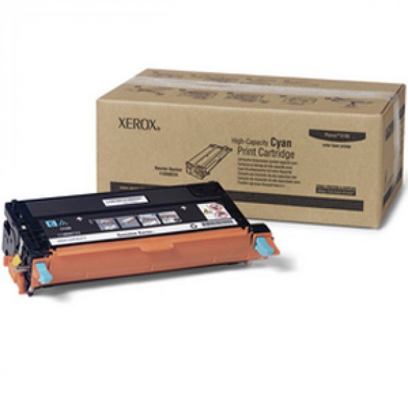 Xerox 113R00723 Phaser 6180-6180MFP Yüksek Kapasite Cyan Mavi Toner 6.000 Sayfa ürün görseli 1