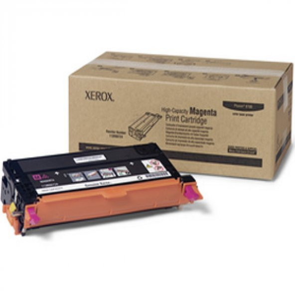 Xerox 113R00724 Phaser 6180-6180MFP Yüksek Kapasite Magenta Kırmızı Toner 6.000 Sayfa ürün görseli 1