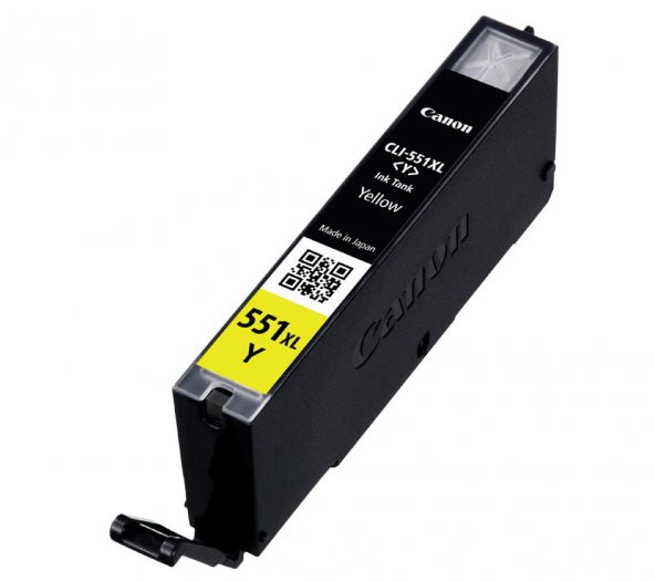 Canon CLI-551XL Y Yellow Sarı Yüksek Kapasiteli Mürekkep Kartuş IP7250 MX925 ürün görseli 1