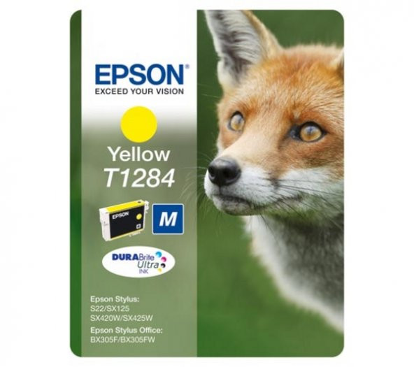 Epson BX305 SX125-425 Yellow Sarı Mürekkep Kartuş T12844022 ürün görseli 1