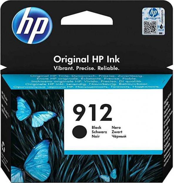 HP 912 Black Siyah Kartuş 3YL80A ürün görseli 1