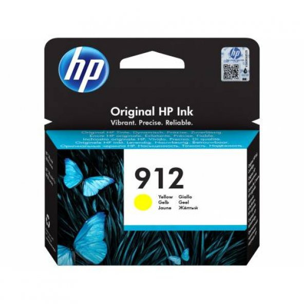HP 912 Yellow Sarı Kartuş 3YL79A ürün görseli 1