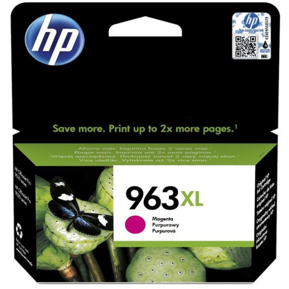 HP 963XL Yüksek Kapasite Magenta Kırmızı Kartuş 3JA28A ürün görseli 1