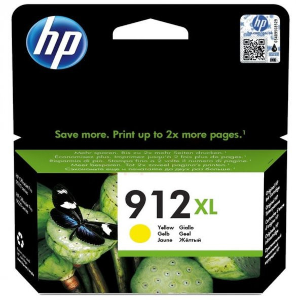HP 912XL Yüksek Kapasite Yellow Sarı Kartuş 3YL83A ürün görseli 1