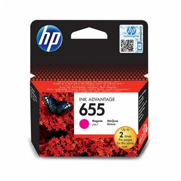 HP 655 Magenta Kırmızı Kartuş CZ111AE ürün görseli 1