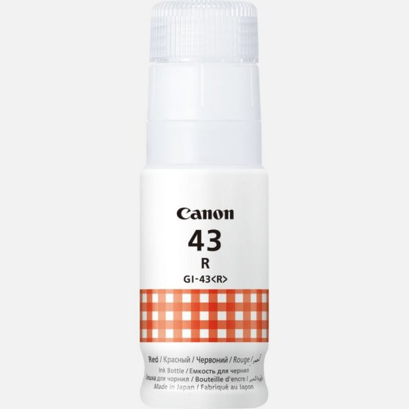 Canon GI-43R Red Kırmızı Şişe Mürekkep G540-G640 ürün görseli 1