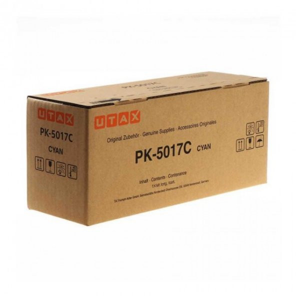 UTAX PK-5017C Cyan Mavi Orjinal Fotokopi Toneri C3062-3066 6.000 Sayfa ürün görseli 1