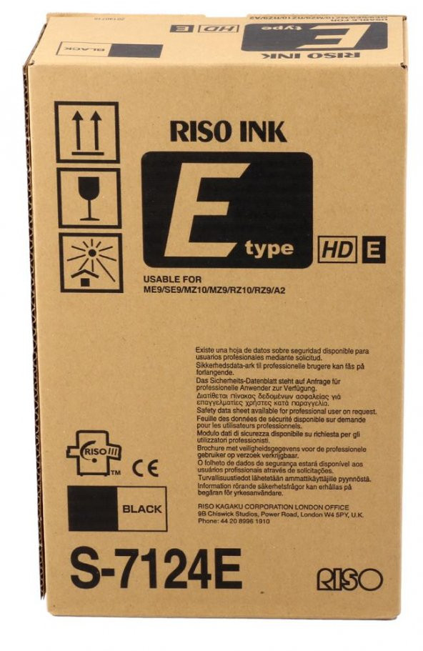 Riso S-8134- 6870 -7124 RZ 970-6870 SF-9390 Orjinal Mürekkep E type HD Z type ürün görseli 1