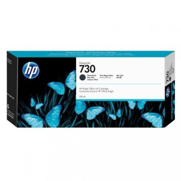 HP 730 Matte Black Mat Siyah 300 Ml Plotter Kartuşu P2V71A ürün görseli 1