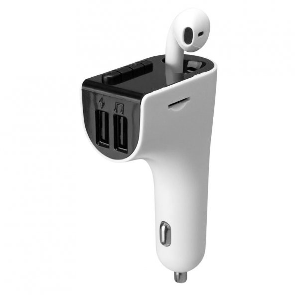 S-link SL-BT245 5V 3.1A - 5V 1A Bluetooth Kulaklık ve TF+USB Fm Transmitter ürün görseli 1