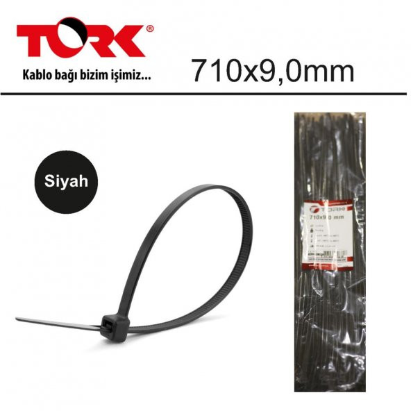 Tork TRK-710-9,0mm Beyaz 100lü Kablo Bağı ürün görseli 1
