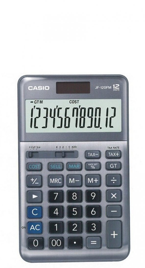 Casio JF-120FM 12 Hane Masa Üstü Hesap Makinesi ürün görseli 1