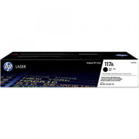HP 117A Black Siyah 1.000 Sayfa Toner W2070A ürün görseli 1