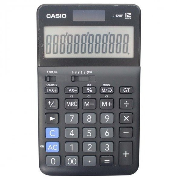 Casio J-120F 12 Hane Masa Üstü Hesap Makinesi ürün görseli 1