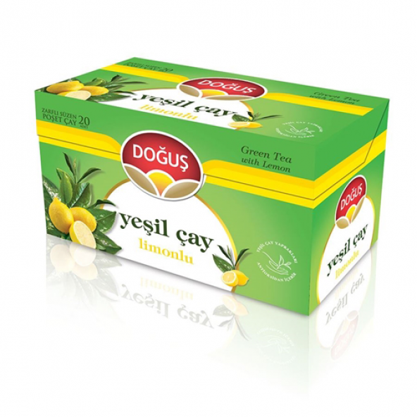Doğuş Yeşil Çay Limonlu Poşet Çay 20x1.75 GR ürün görseli 1