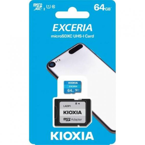 Kioxia 64GB Exceria microSDXC UHS-1 C10 100MB-sn Hafıza Kartı ürün görseli 1