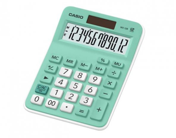 Casio MX-12B-GN Açık Yeşil 12 Hane Masa Üstü Hesap Makinesi ürün görseli 1