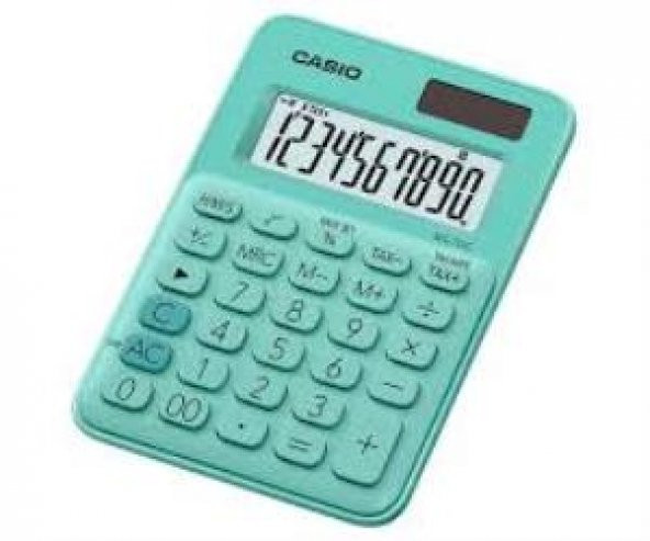 Casio MS-7UC-GN 10 Hane Yeşil Masa Üstü Hesap Makinesi ürün görseli 1