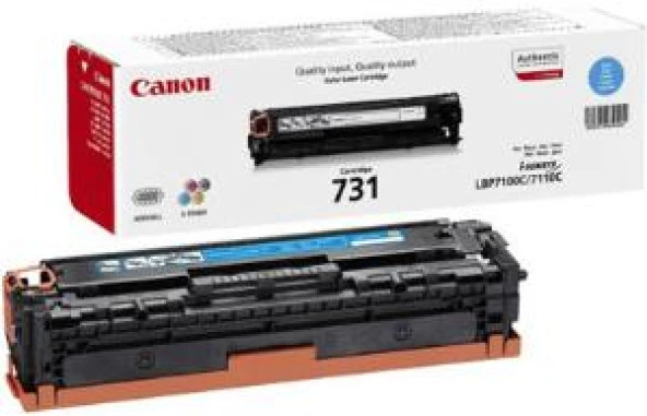 Canon CRG-731C Cyan Mavi 1.500 Sayfa Toner LBP7110 MF628-8230-8280 ürün görseli 1