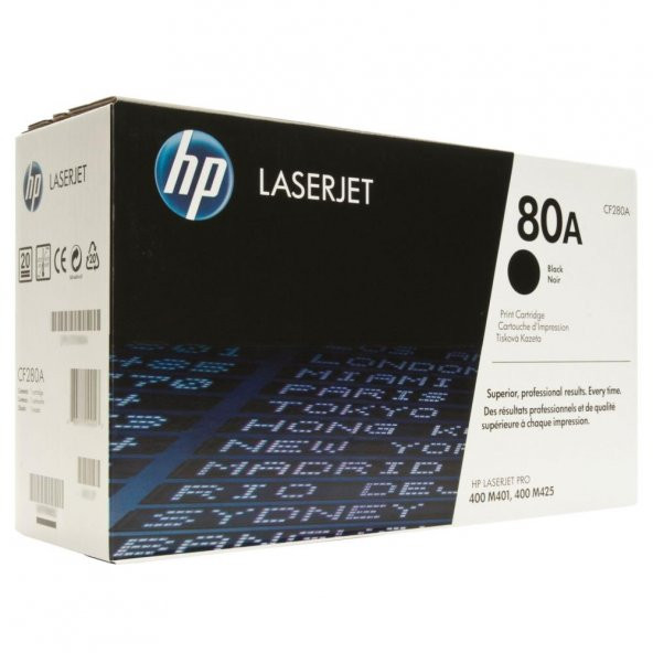 HP 80A Black Siyah 2.700 Sayfa Toner CF280A ürün görseli 1