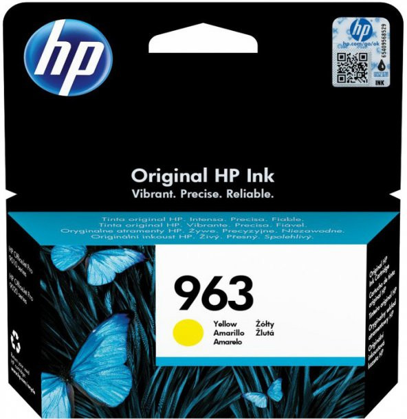 HP 963 Yellow Sarı Kartuş 3JA25A ürün görseli 1