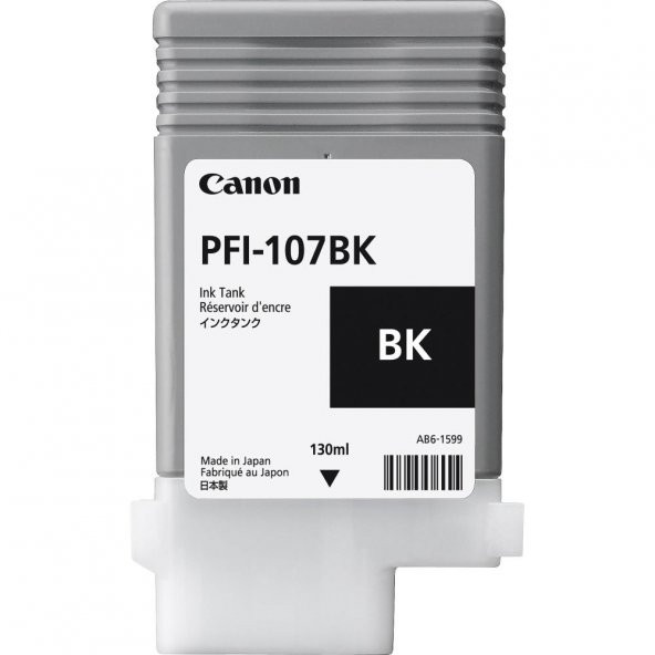 Canon PFI-107BK Black Siyah Plotter Kartuş IPF770-775 ürün görseli 1