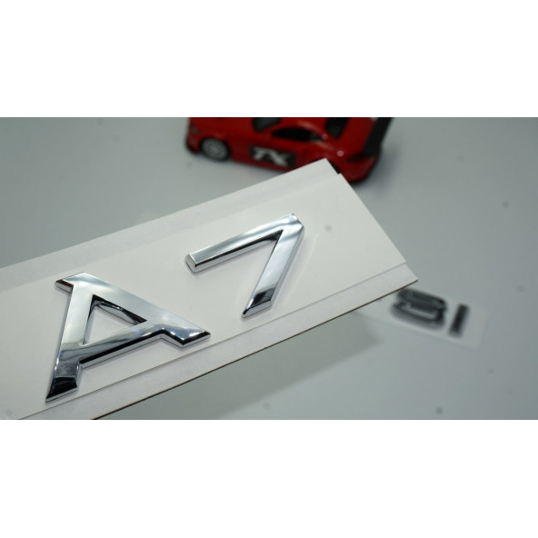 Audi A7 50 TFSi Krom ABS 3M 3D Bagaj Yazı Logo Orjinal Ürün ürün görseli 1