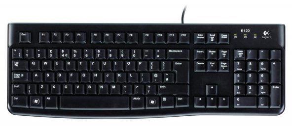 Logitech 920-002505 K120 Q Usb Siyah Kablolu Klavye - Resim 2