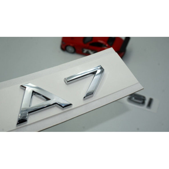 Audi A7 55 TFSi Krom ABS 3M 3D Bagaj Yazı Logo Orjinal Ürün ürün görseli 1