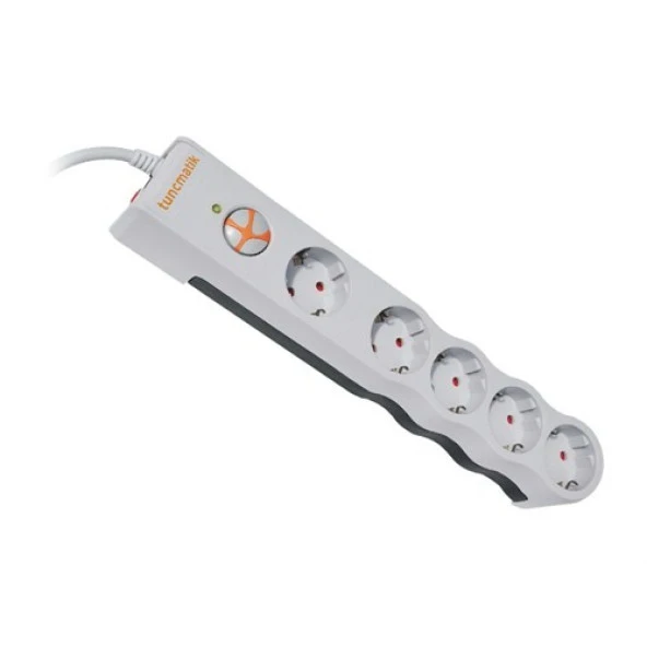 Tunçmatik Tsk6134 Powersurge 5'Li 1050 Joule Beyaz ürün görseli 1