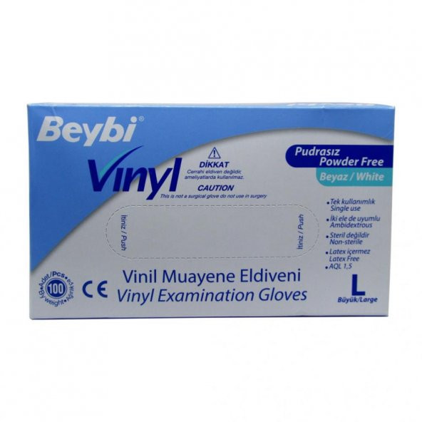 Beybi Vinill Eldiven Pudrasız Large ürün görseli 1