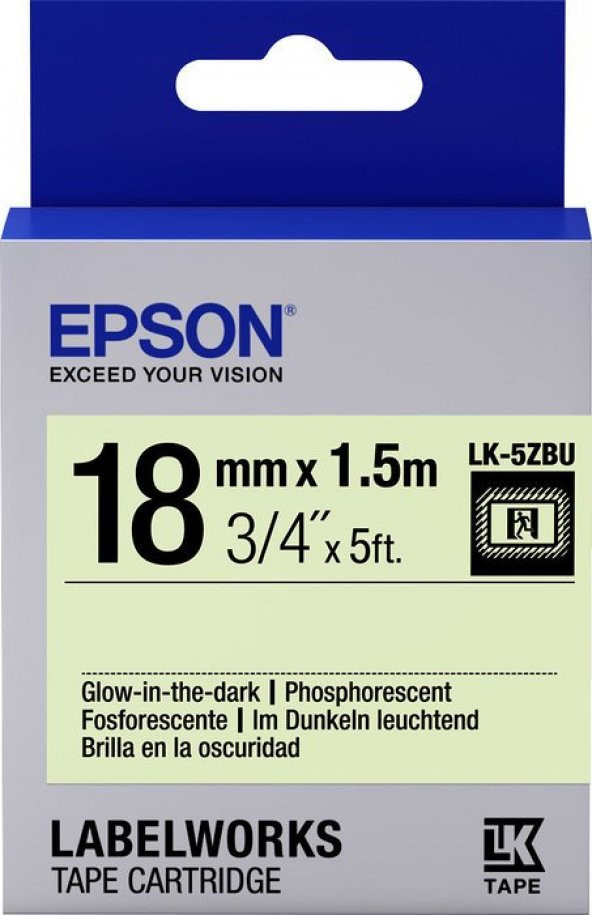 Epson LK-4YBP Pastel Sarı Üzeri Siyah 12mm 9metre ürün görseli 1