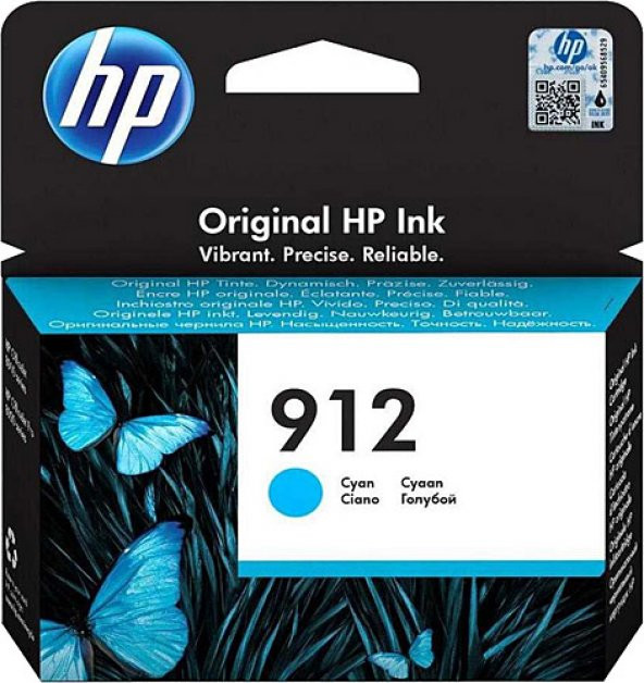 HP 912 Cyan Mavi Kartuş 3YL77A ürün görseli 1