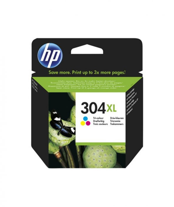 HP 304XL Color Renkli Yüksek Kapasiteli Kartuş N9K07AE ürün görseli 1