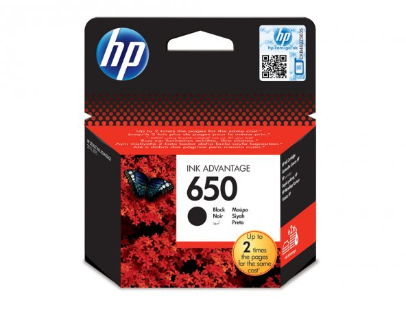 HP 650 Black Siyah Kartuş CZ101AE ürün görseli 1