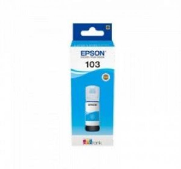Epson 103 Cyan Mavi Şişe Mürekkep T00S24A L1210-3210-3250-5290 ürün görseli 1