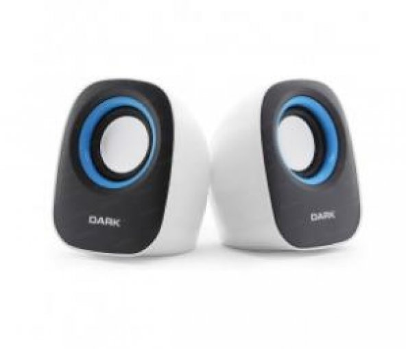Dark  DK-AC-SP100 Beyaz 1+1 Multimedia USB Speaker ürün görseli 1