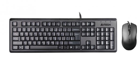 A4 Tech Kr-9276 Q Usb Fn Multimedya Klavye+Optik Kablolu Mouse Set ürün görseli 1