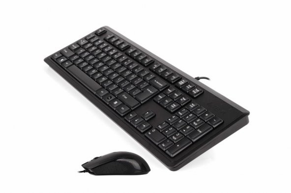 A4 Tech Kr-9276 Q Usb Fn Multimedya Klavye+Optik Kablolu Mouse Set - Resim 2