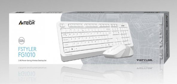 A4 Tech Fg1010 2.4G Beyaz Q Fn-Mm Klv+Optik Mouse Set ürün görseli 1